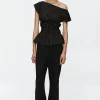 New Aida Top - Black Stripe Women Tops & Tees