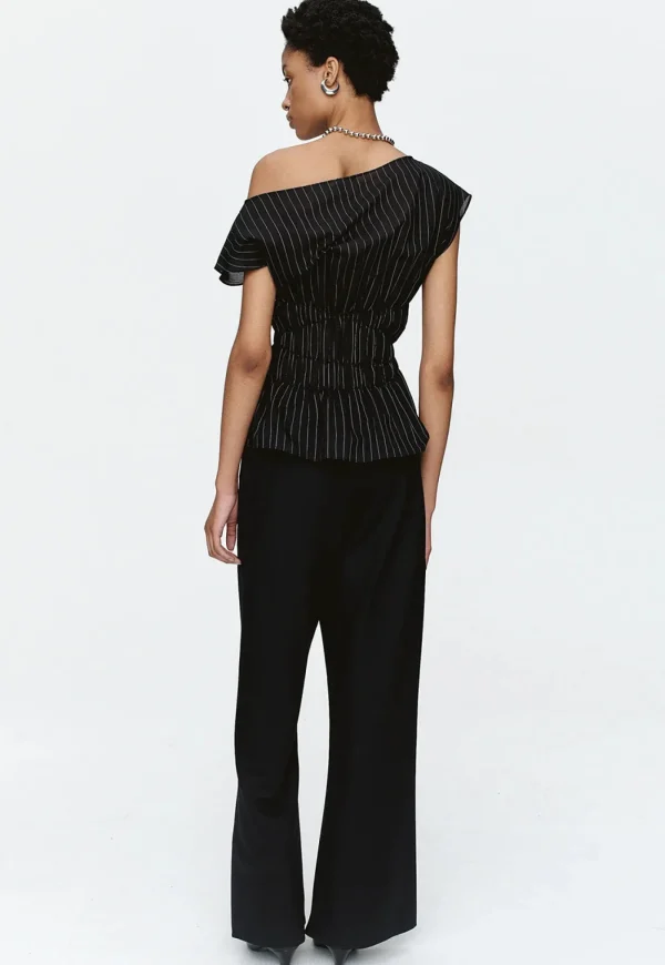 New Aida Top - Black Stripe Women Tops & Tees