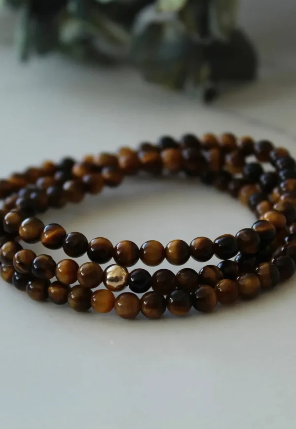 Online Amuleto Wrap Bracelet - Tigers Eye Women Jewellery | Jewellery