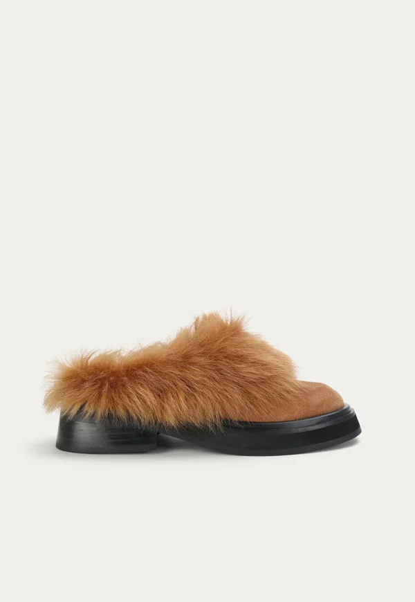 Online Apollo Mule - Gingerbread Suede Women Flats | Footwear