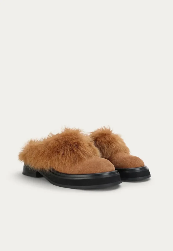 Online Apollo Mule - Gingerbread Suede Women Flats | Footwear