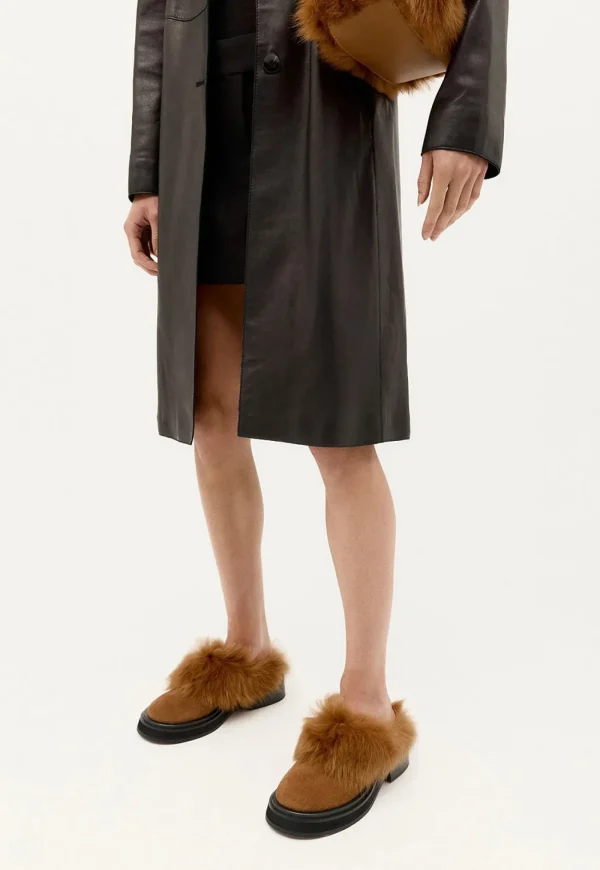 Online Apollo Mule - Gingerbread Suede Women Flats | Footwear