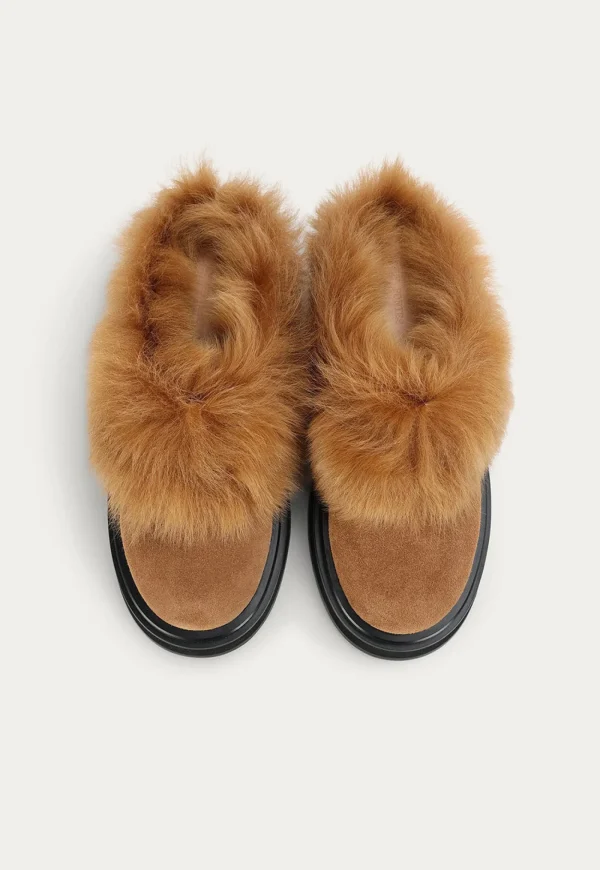Online Apollo Mule - Gingerbread Suede Women Flats | Footwear