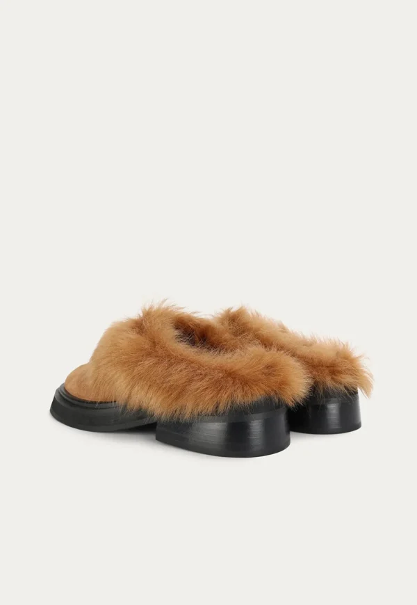 Online Apollo Mule - Gingerbread Suede Women Flats | Footwear