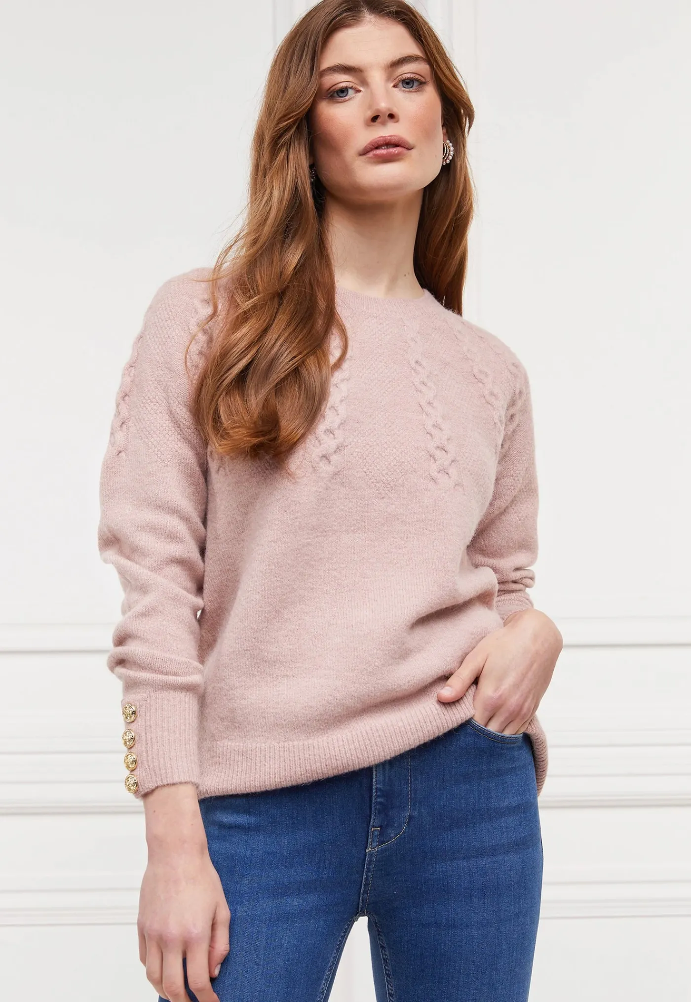 astoria_half_cable_knit___0.webp Fashion Astoria Half Cable Knit - Blush Pink Women Knitwear