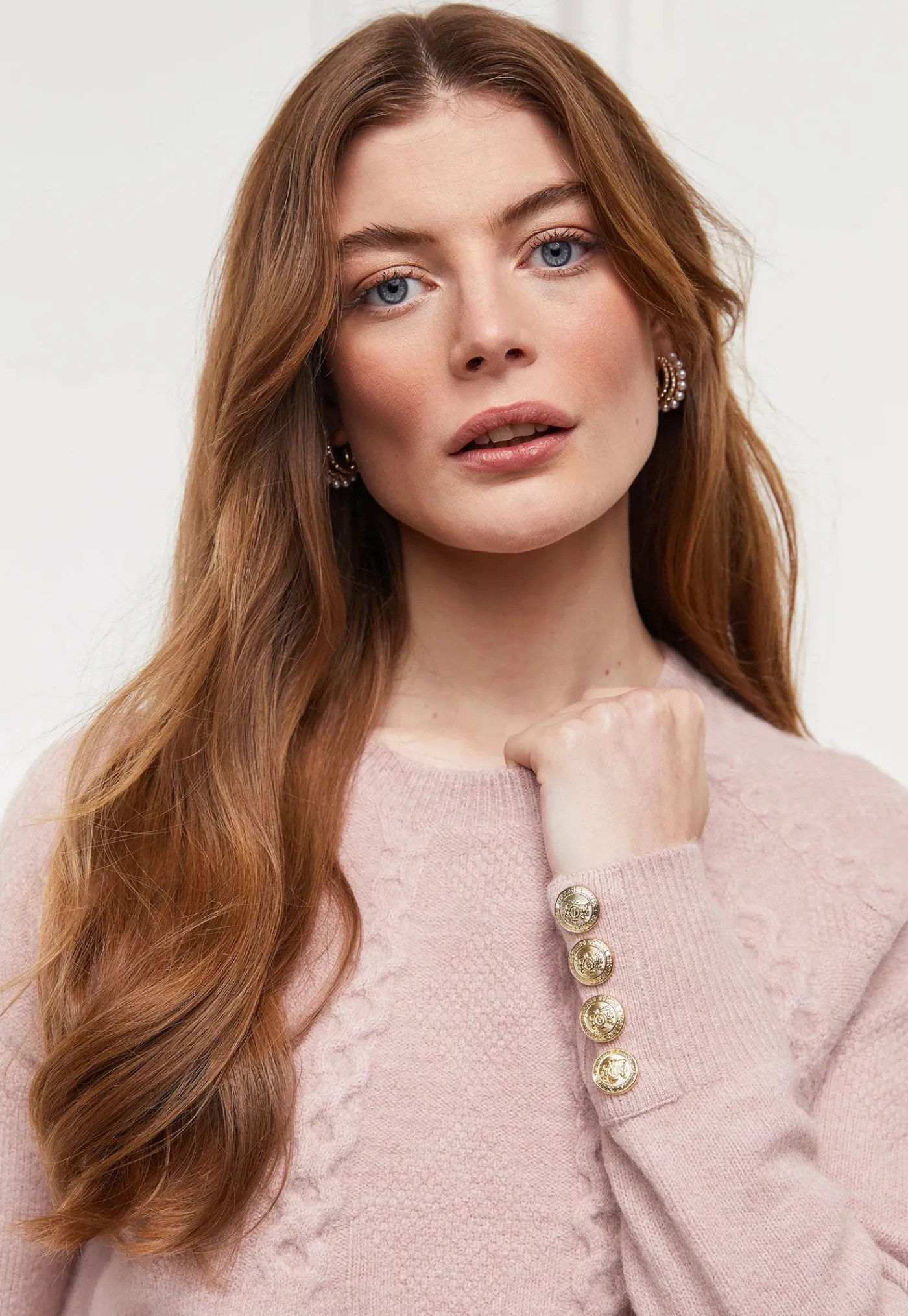 astoria_half_cable_knit___5.webp Fashion Astoria Half Cable Knit - Blush Pink Women Knitwear