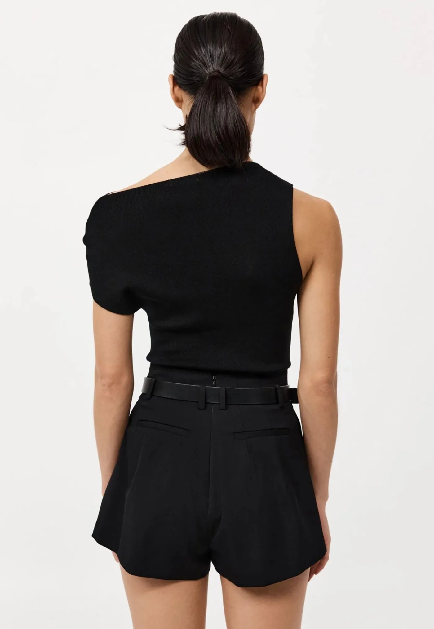asymmetric_knit_top__blac_3.webp Fashion Asymmetric Knit Top - Black Women Tops & Tees