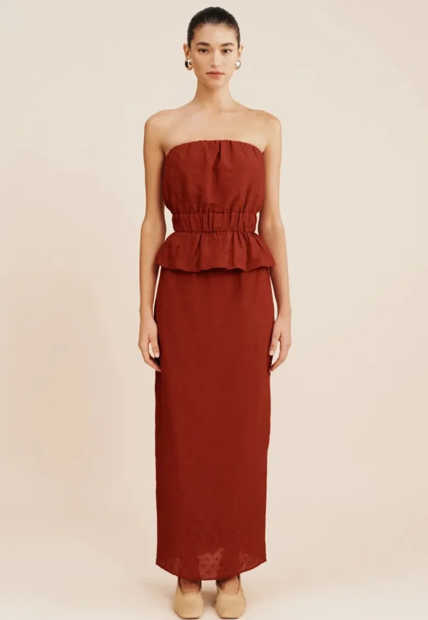 Fashion Aurelia Skirt - Merlot Women Skirts