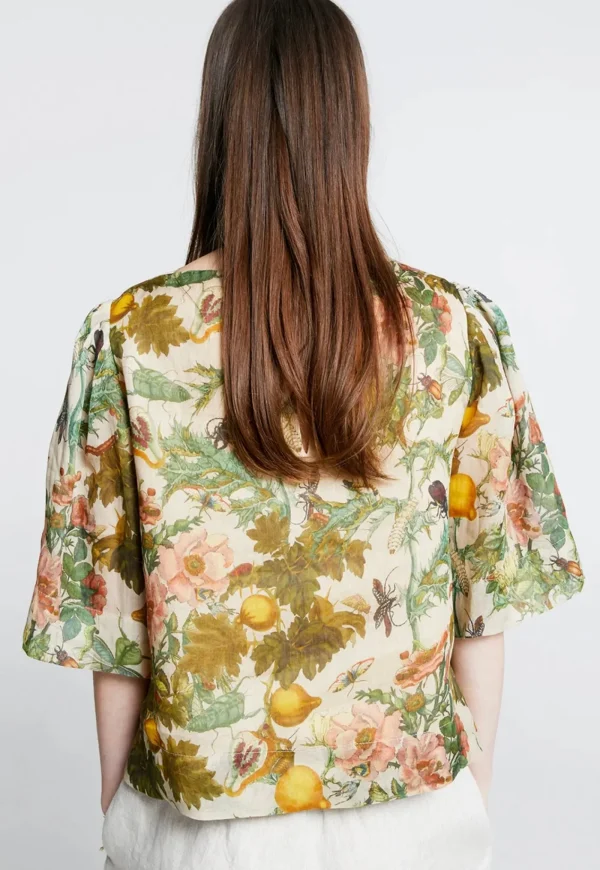 Fashion Azalea Top - Insects & Fruit Macadamia Multi Women Tops & Tees