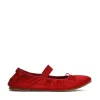 New Ballet Flat - Chilli Satin Women Footwear | Flats