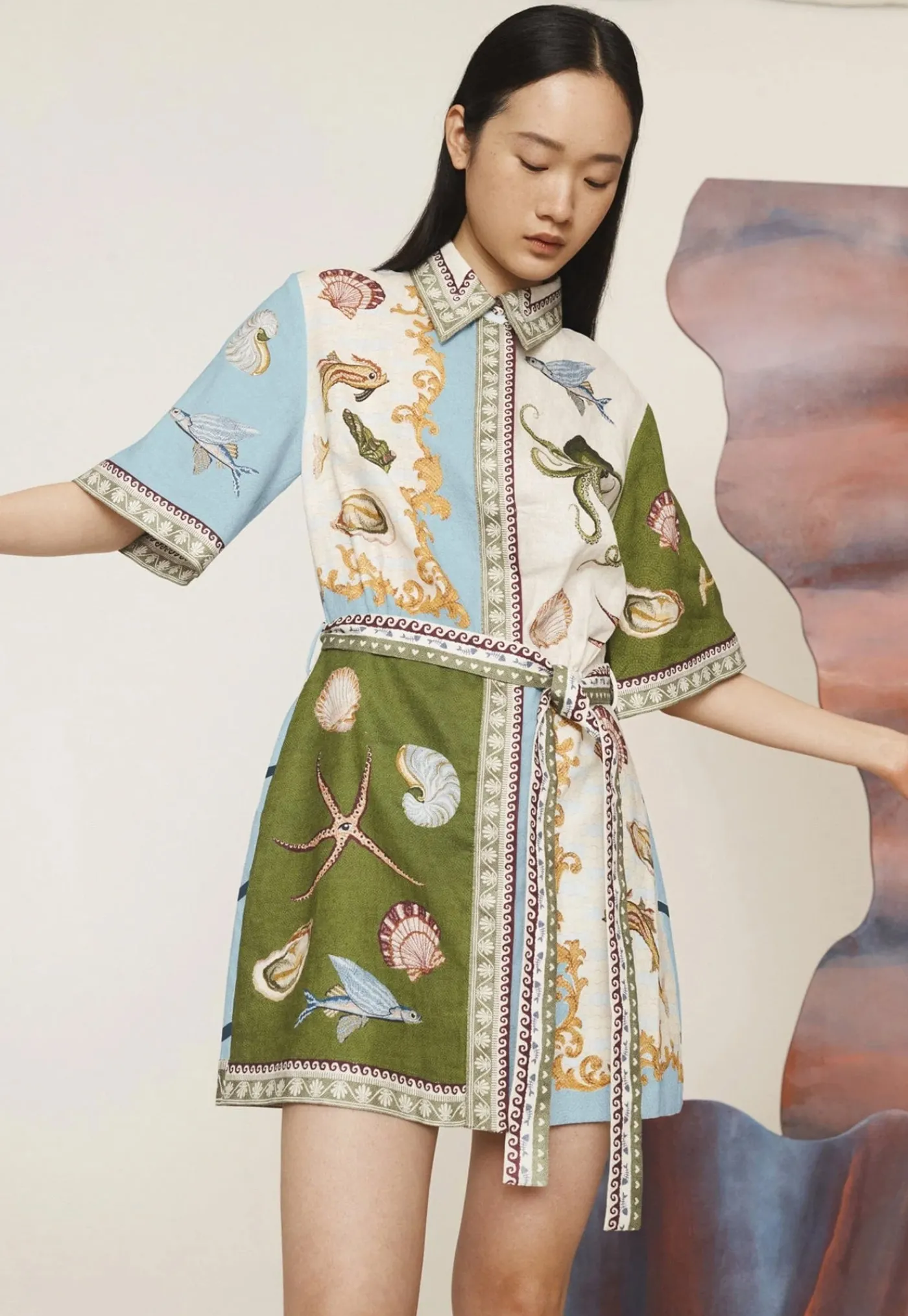 bath_house_mini_dress__mu_1.webp New Bath House Mini Dress - Multi Women Dresses