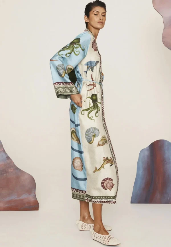 Fashion Bath House Silk Shirtdress - Multi Women Dresses