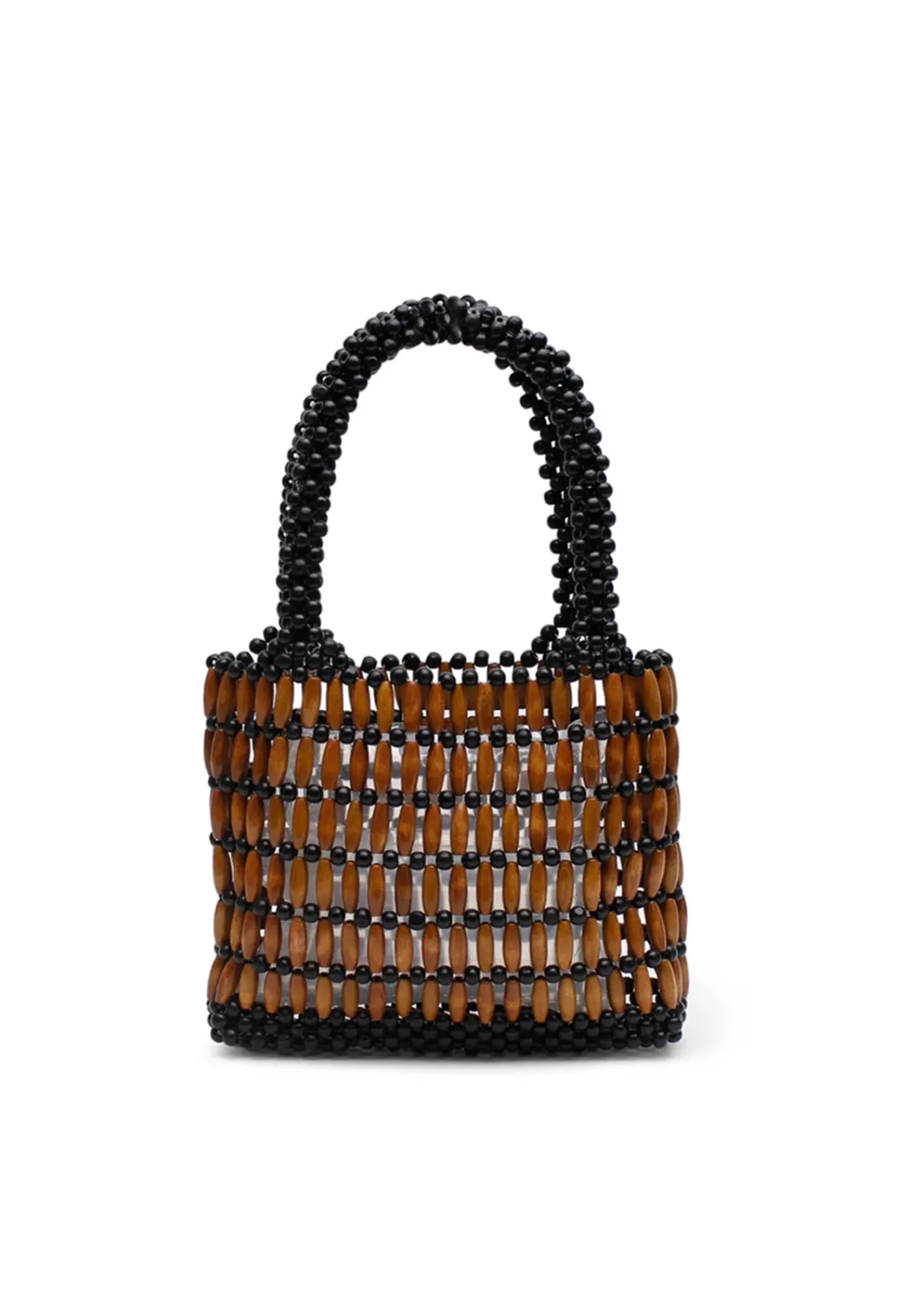 beaded_bag__blacktan_0.webp Outlet Beaded Bag - Black/Tan Women Bags | Bags
