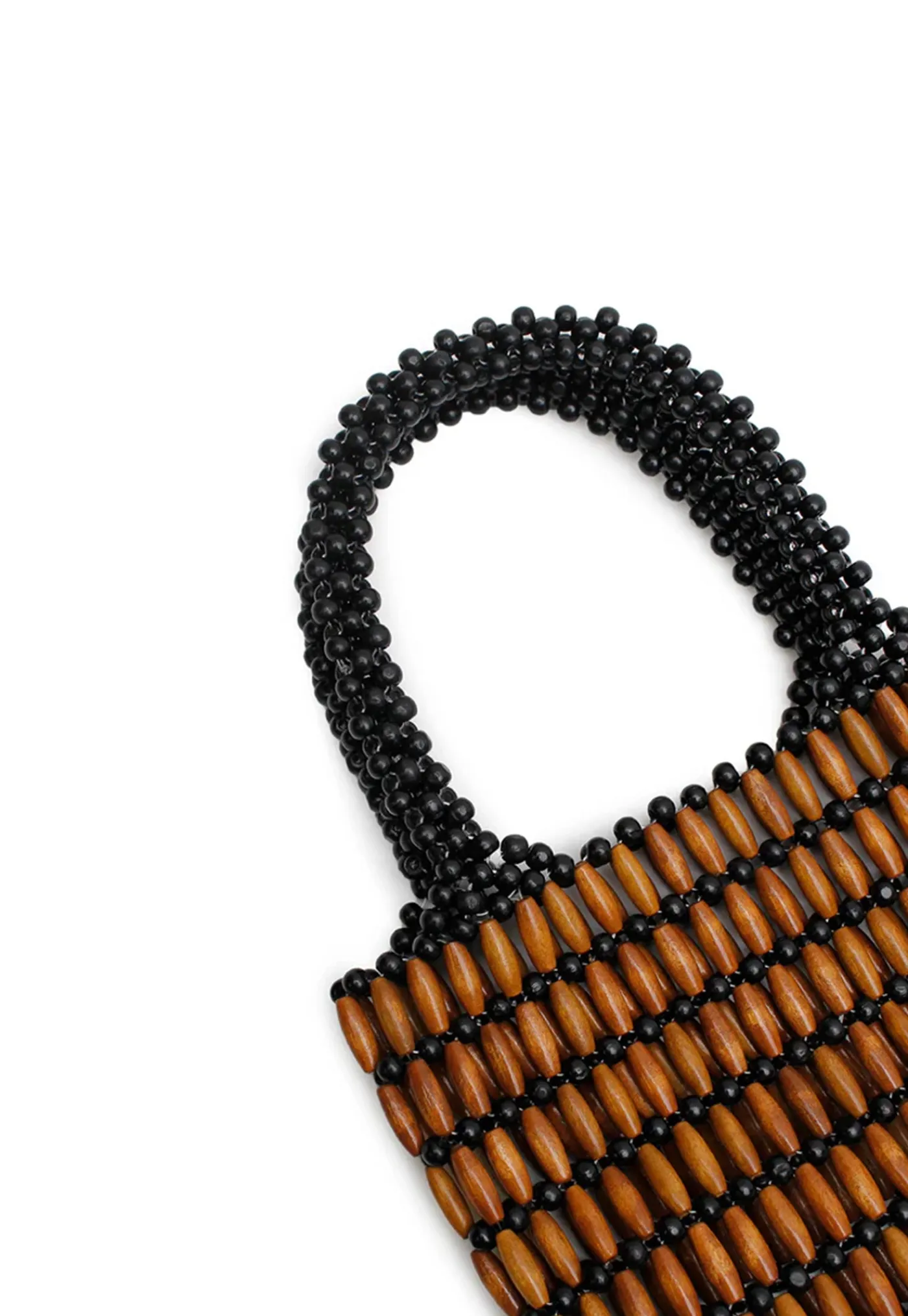 beaded_bag__blacktan_3.webp Outlet Beaded Bag - Black/Tan Women Bags | Bags