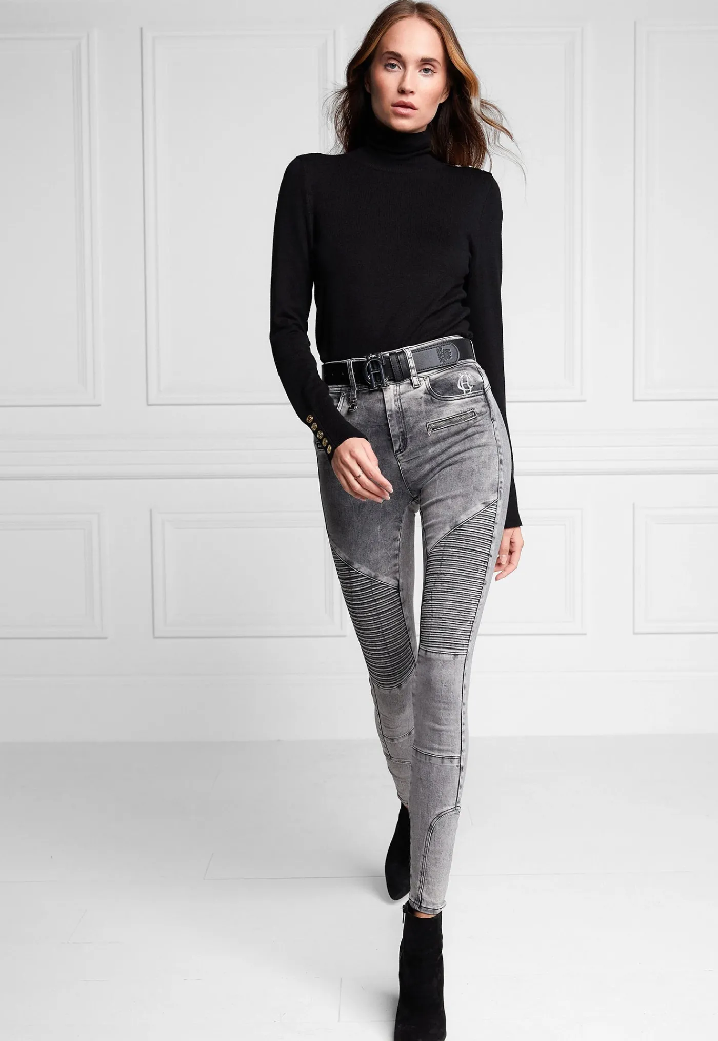biker_jean__ash_grey_0.webp Outlet Biker Jean - Ash Grey Women Denim