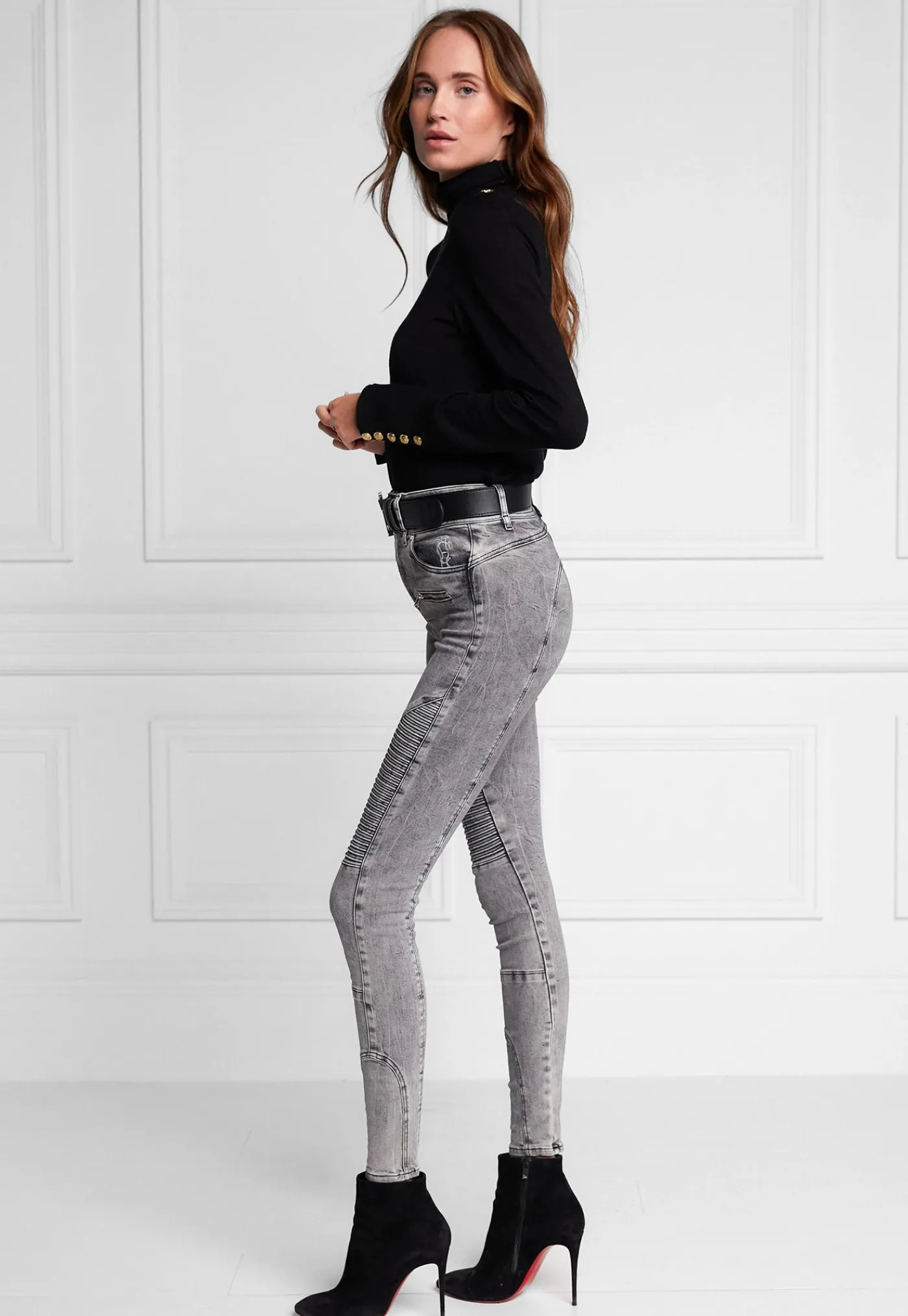 biker_jean__ash_grey_3.webp Outlet Biker Jean - Ash Grey Women Denim