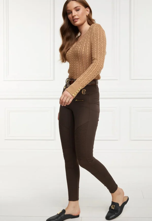 Outlet Biker Jean - Chocolate Women Pants