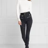 Clearance Biker Jean - Washed Black Women Denim