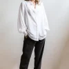 Sale Billow Sleeve Shirt - White Women Tops & Tees