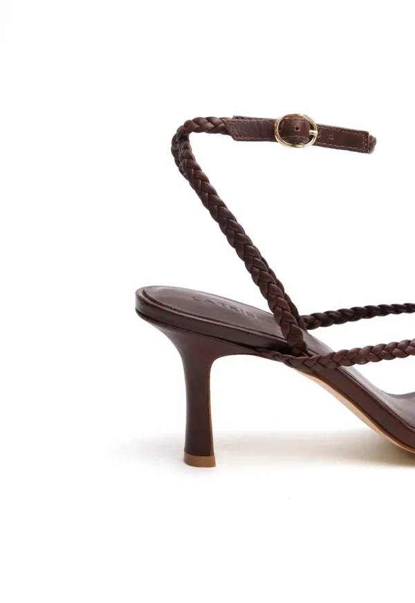 New Braided Strap Heel - Chocolate Women Footwear | Heels