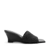 Outlet Braided Wedge Heel - Black Women Footwear | Heels