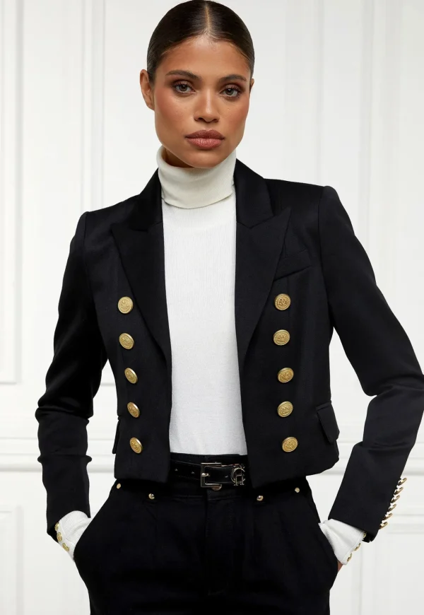 Online Brompton Jacket - Black Barathea Women Blazers & Jackets