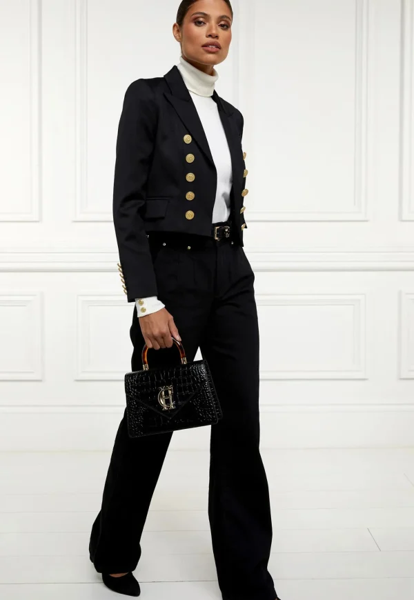 Online Brompton Jacket - Black Barathea Women Blazers & Jackets
