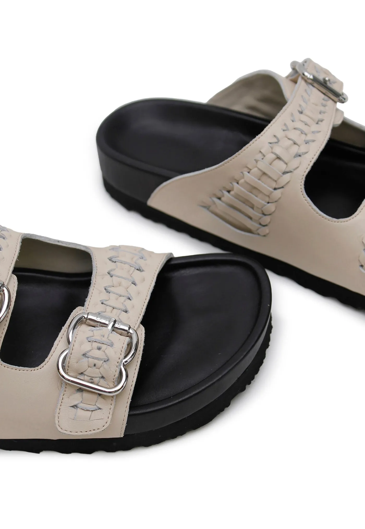 buckle_slide__woven_cream_3.webp Fashion Buckle Slide - Woven Cream Women Footwear | Slides & Sandals