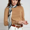 Online Buttoned Knit Crew Neck - Dark Camel Women Tops & Tees | Knitwear