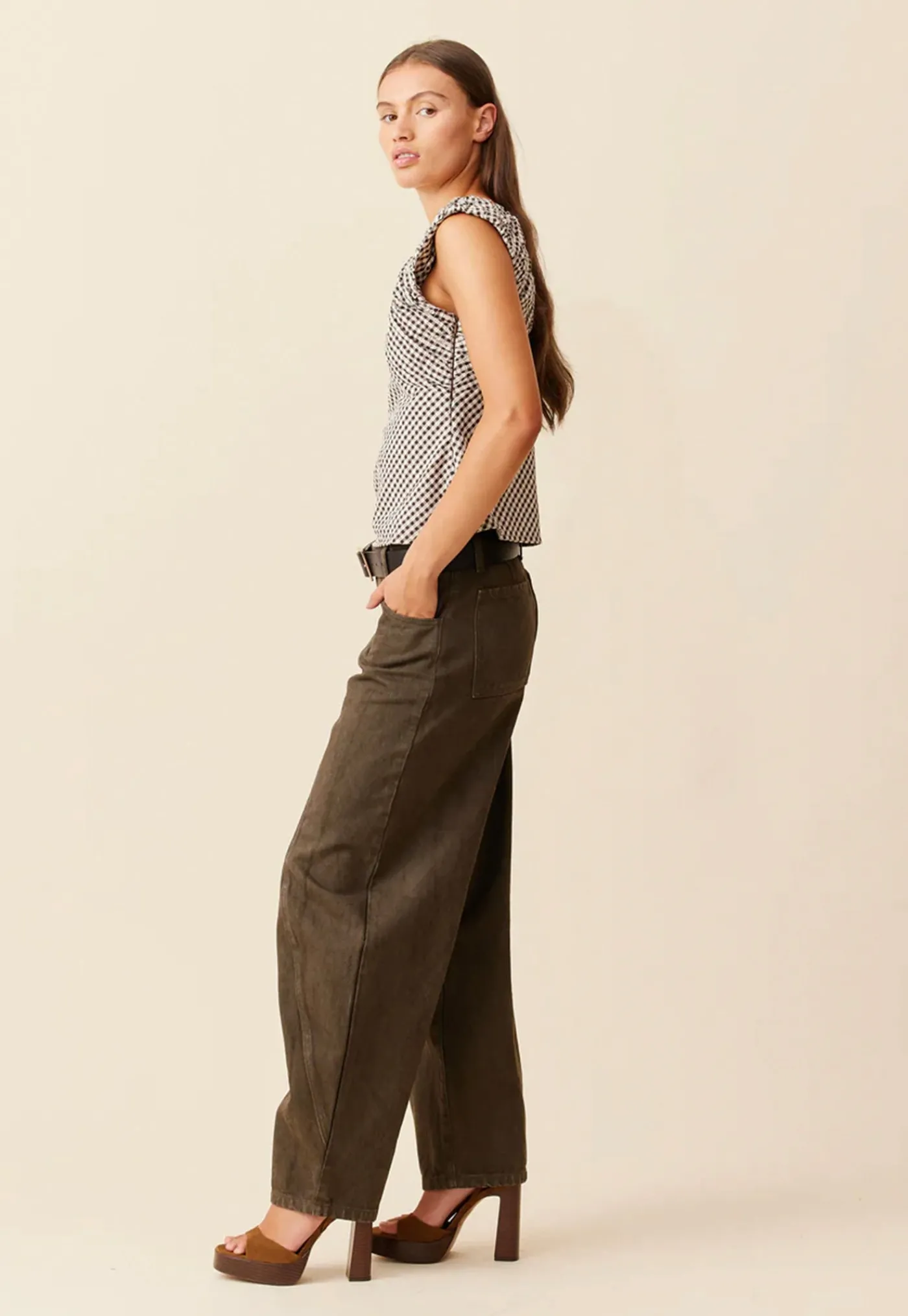buzz_jean__khaki_1.webp Outlet Buzz Jean - Khaki Women Denim