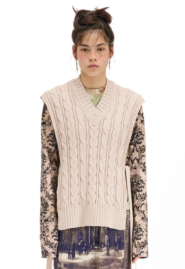 Clearance Cable Tie Warmer - Oak Women Knitwear