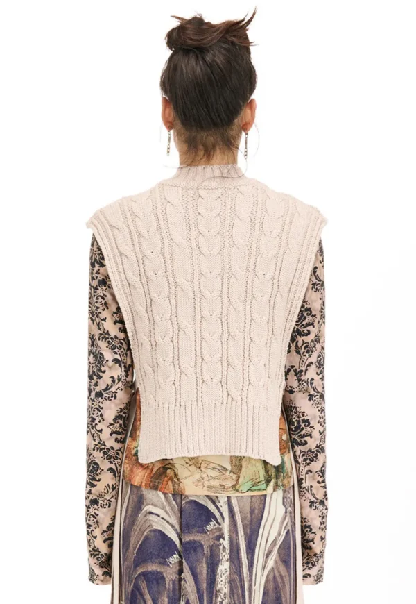 Clearance Cable Tie Warmer - Oak Women Knitwear