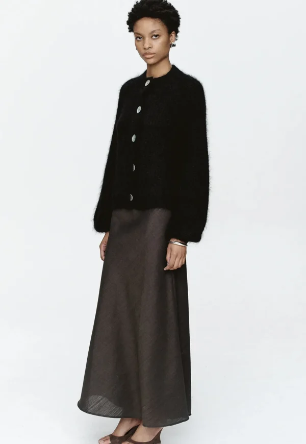 Online Cait Cardigan - Black Women Knitwear