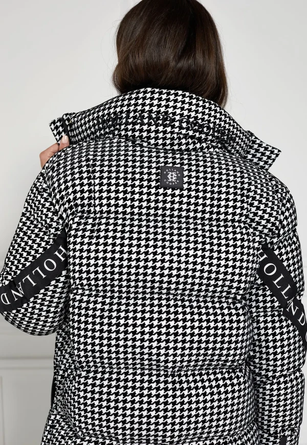 Clearance Camden Longline Coat - Houndstooth Women Coats