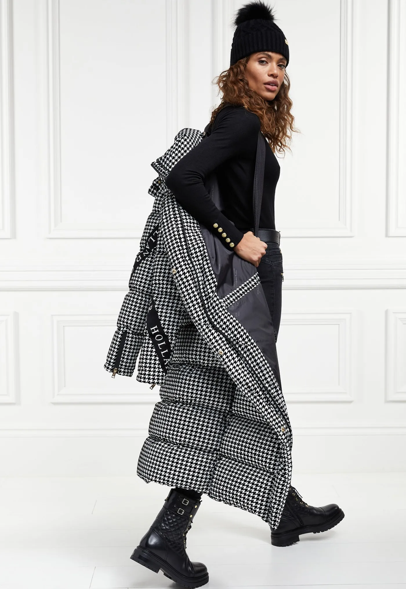 camden_longline_coat__hou_7.webp Clearance Camden Longline Coat - Houndstooth Women Coats