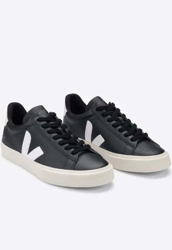 Hot Campo Chromefree Leather - Black White Women Footwear | Sneakers