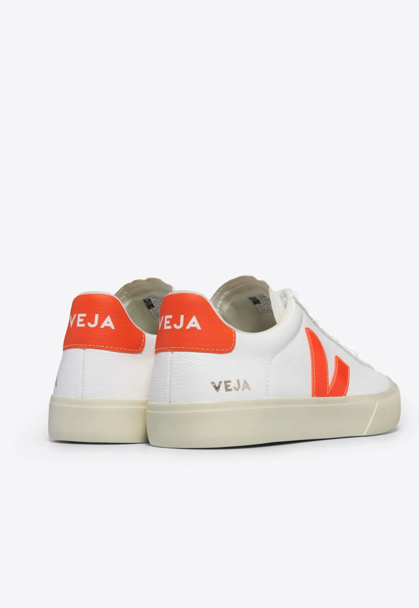campo_chromefree_leather__2-1.webp Outlet Campo Chromefree Leather - Extra White Orange Fluo Women Footwear | Sneakers