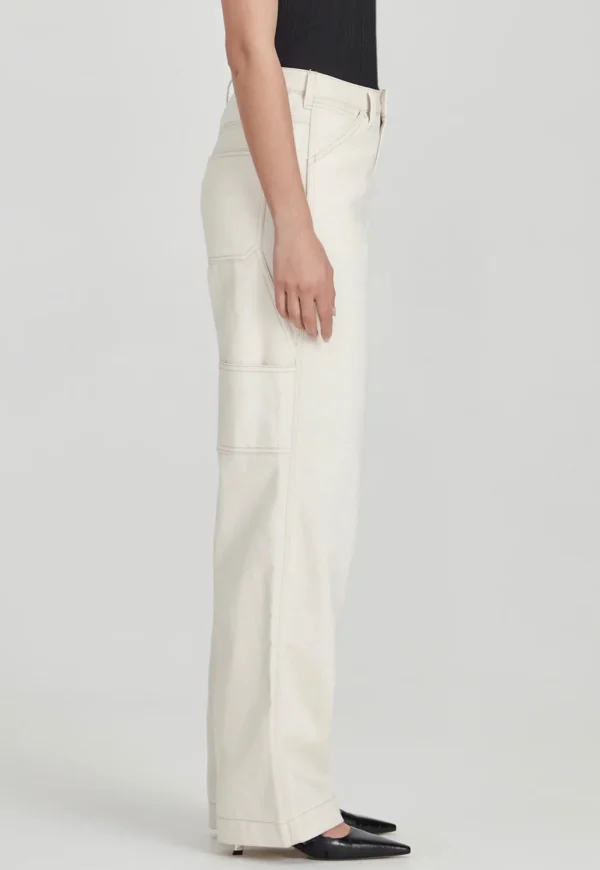 Online Carpenter Pant - Ecru Women Pants