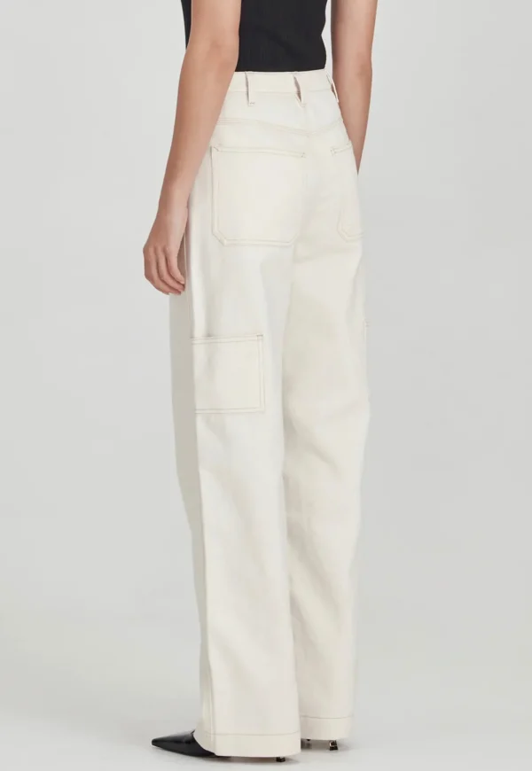 Online Carpenter Pant - Ecru Women Pants