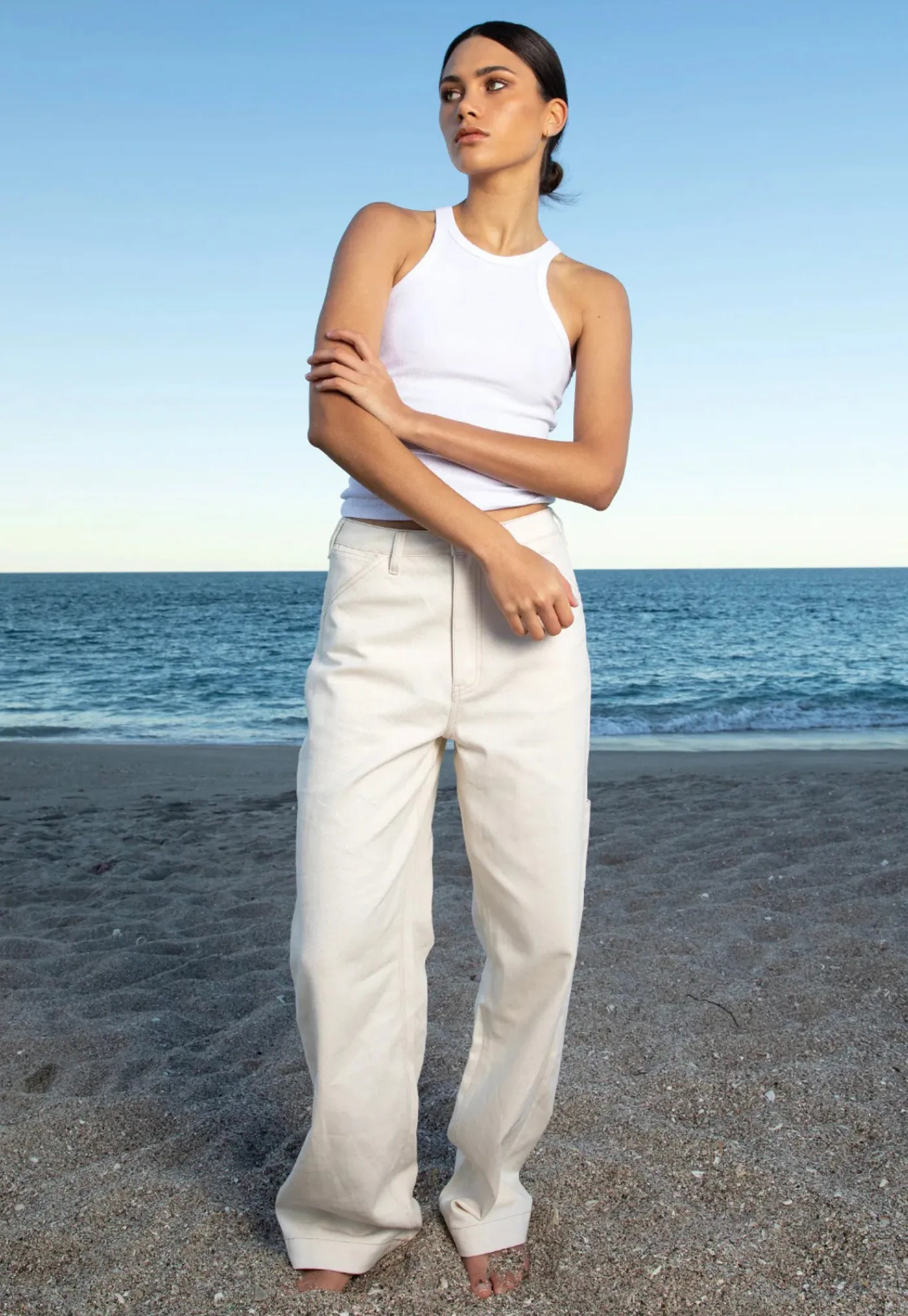 carpenter_pant__ecru_6.webp Online Carpenter Pant - Ecru Women Pants