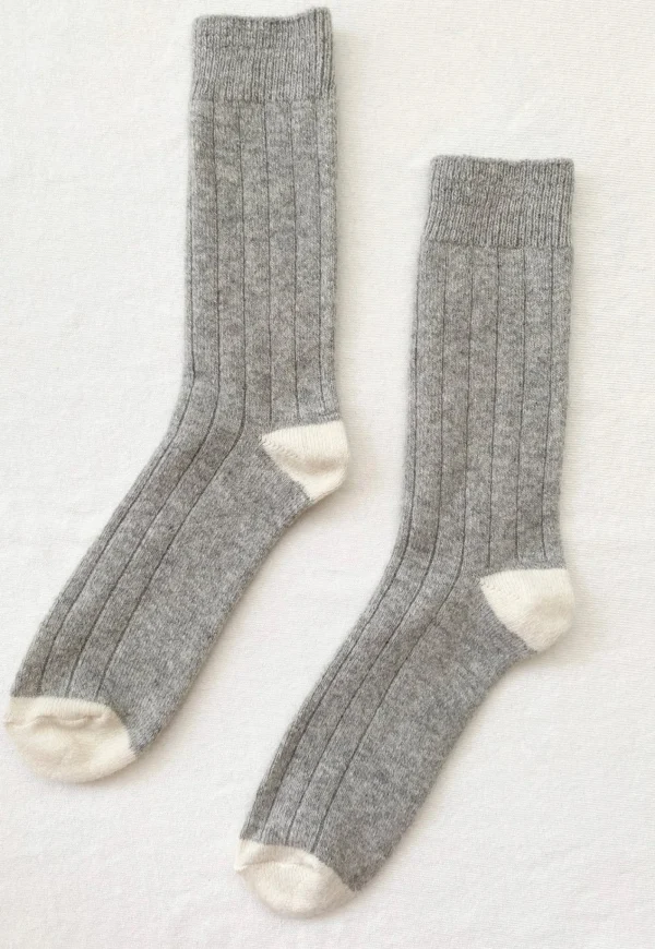 Clearance Cashmere Socks - Grey Melange Women Socks | Socks