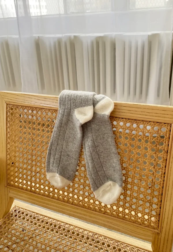 Clearance Cashmere Socks - Grey Melange Women Socks | Socks