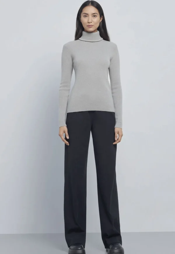 Online Cashmere Turtleneck - Grey Women Tops & Tees | Knitwear