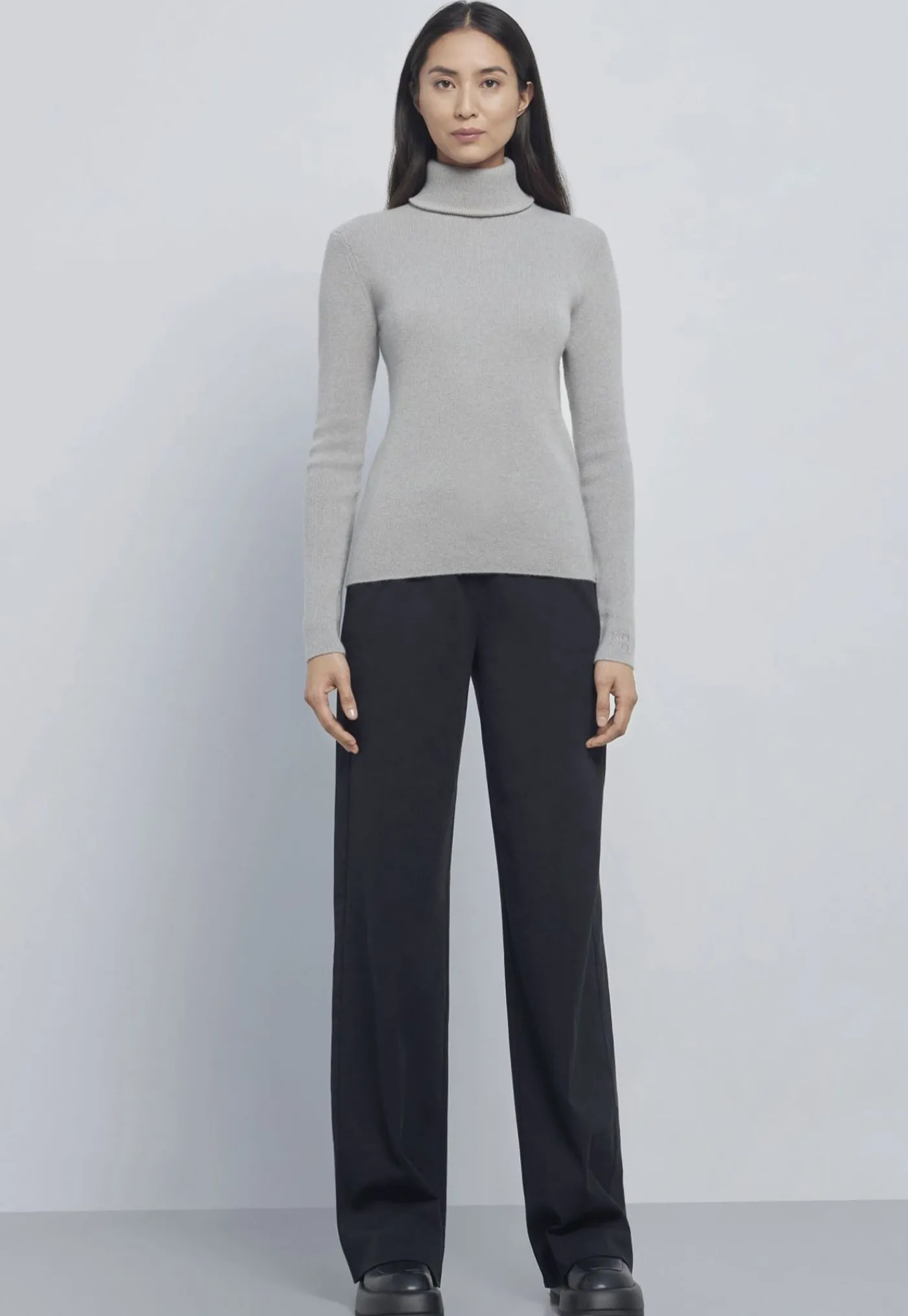 cashmere_turtleneck__grey_0.webp Online Cashmere Turtleneck - Grey Women Tops & Tees | Knitwear