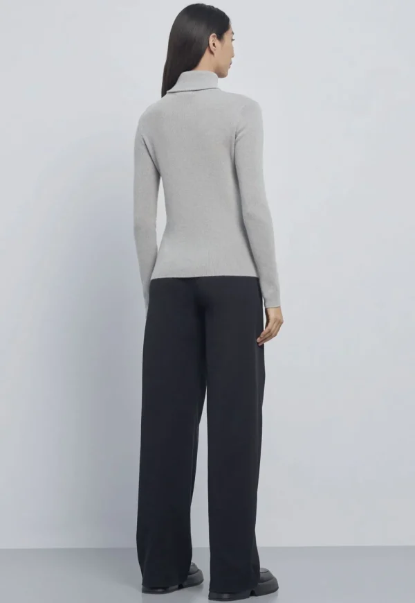 Online Cashmere Turtleneck - Grey Women Tops & Tees | Knitwear