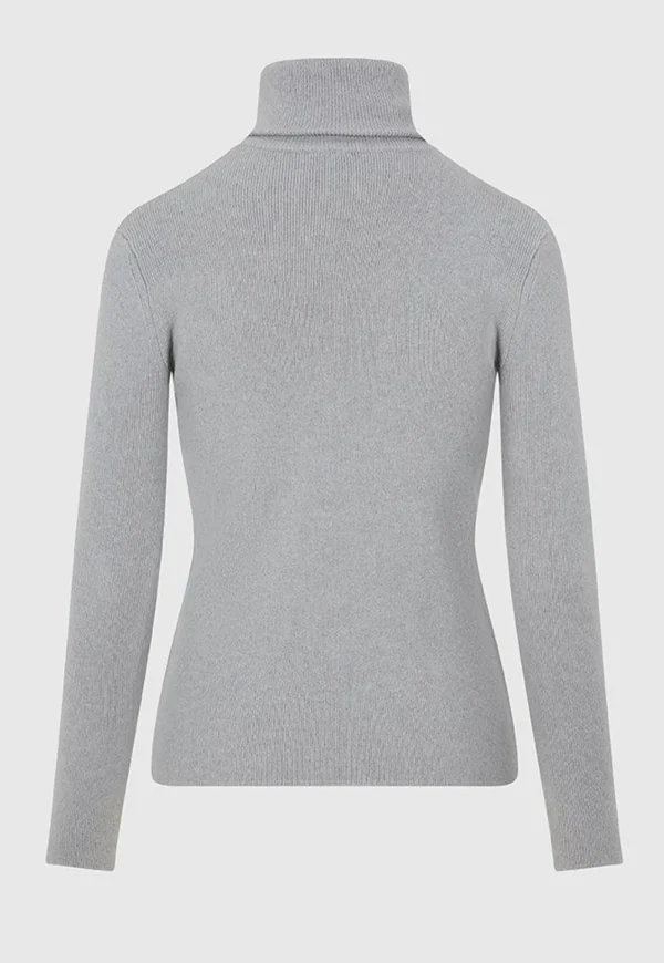 Online Cashmere Turtleneck - Grey Women Tops & Tees | Knitwear