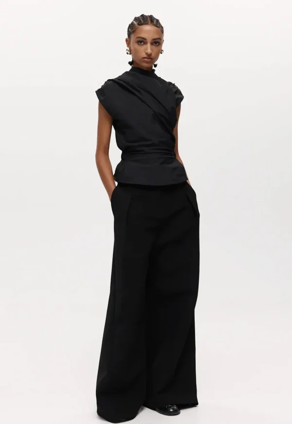 New Chaimberlain Top - Black Women Tops & Tees