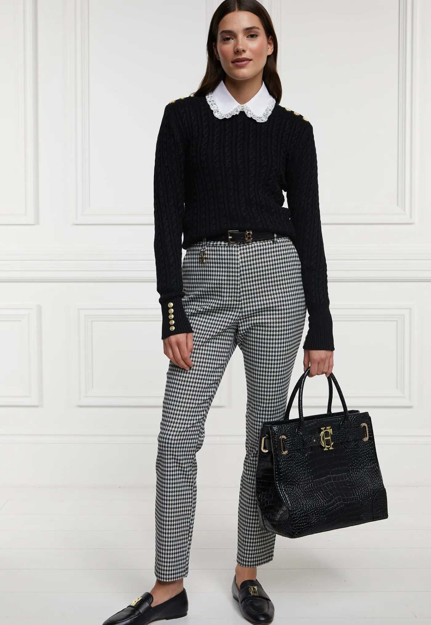 charlton_trousers__hounds_0.webp New Charlton Trousers - Houndstooth Gold Women Pants