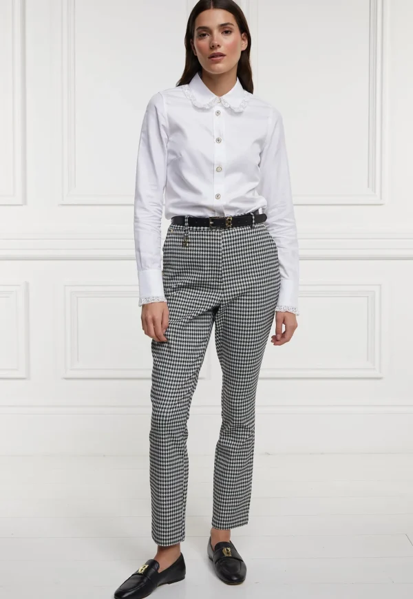 New Charlton Trousers - Houndstooth Gold Women Pants