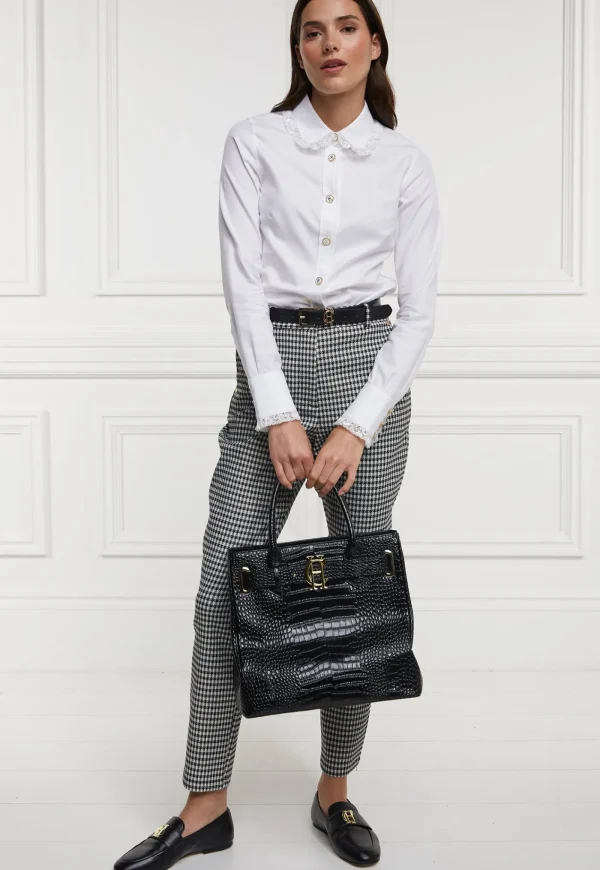 New Charlton Trousers - Houndstooth Gold Women Pants